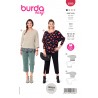 Burda Sewing Pattern 6098 Misses' Casual Top with Body, Sleeve Cut As One