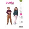 Burda Sewing Pattern 9271 Childrens' Pull On Trousers With Side or Cargo Pockets