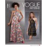 Vogue Sewing Pattern V1807 Misses' Petite Loose-fitting Halter Neck Jumpsuit