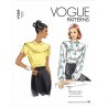 Vogue Sewing Pattern V1809 Misses' Top has Round Shoulder Yoke