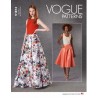 Vogue Sewing Pattern V1813 Misses' Flared Skirt With Yoke Detail