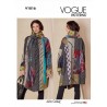 Vogue Sewing Pattern V1816 Misses' Reversible Coat, Júlio César NYC