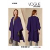 Vogue Sewing Pattern V1818 Misses' Cape Loose Fitting Unlined, Shaped Neck