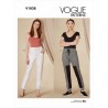 Vogue Sewing Pattern V1828 Misses' Petite Track Trousers Joggers