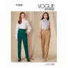 Vogue Sewing Pattern V1829 Misses' Petite Slightly Tapered Cropped Trouser