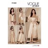 Vogue Sewing Pattern V1834 Misses' Petite Robe Belt Camisole Shorts Trousers