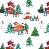 100% Cotton Digital Fabric Christmas Gonk Holiday 140cm Wide