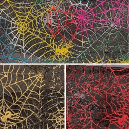 Organza Fabric Spider Webs...