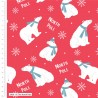 100% Cotton Fabric Christmas Polar Pals Polar Bears North Pole