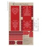100% Cotton Fabric Gift Bag Christmas Stitch Scandi Panel