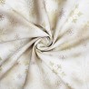 100% Cotton Fabric Christmas Marble Snowflake Metallic Xmas Festive