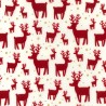 100% Cotton Fabric Rose & Hubble Christmas Reindeer Stags Snow 135cm Wide