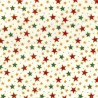 100% Cotton Fabric Rose & Hubble Christmas Party Stars 135cm Wide