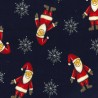 100% Cotton Fabric Rose & Hubble Christmas Floating Santa Xmas 135cm Wide