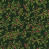 100% Cotton Fabric Rose & Hubble Christmas Vintage Holly Berries 135cm Wide