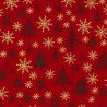 100% Cotton Fabric Rose & Hubble Christmas Ditsy Snowflakes Xmas Tree 135cm Wide