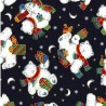100% Cotton Fabric Rose & Hubble Christmas Polar Bear Presents 135cm Wide