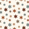 100% Cotton Fabric Contemporary Christmas Xmas Shining Stars Festive 145cm Wide