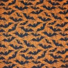 Polycotton Fabric Halloween Spooky Bats Spider Webs Horror