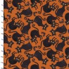 100% Cotton Fabric 3 Wishes Boo Y'ALL Black Cats Bats Halloween Witch Animals