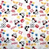 100% Cotton Fabric Springs Creative Disney Mickey and Minnie Mouse Friends Love Cute