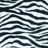 Printed Polar Anti Pil Fleece Fabric Zebra Stripes Animal Print Safari
