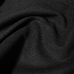 Plain Softcoat Fabric John Louden Wool Coating Clothing 150cm Wide black