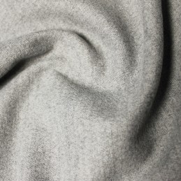 Plain Softcoat Fabric John Louden Wool Coating Clothing 150cm Wide light grey