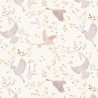 100% Cotton Fabric Lewis & Irene Meadow Call Birds in Flight Floral Dainty