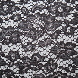 Plain Corded Lace Fabric John Louden Floral Flower Dress Bridal Wear 146cm Wide dark grey