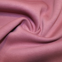 Plain Sweatshirting Fabric John Louden Breathable Dress Material 155cm Wide Rose