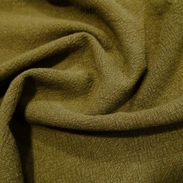 Plain Stonewashed Linen Fabric Dress Material Clothing, Furnishing 130cm Wide Khaki