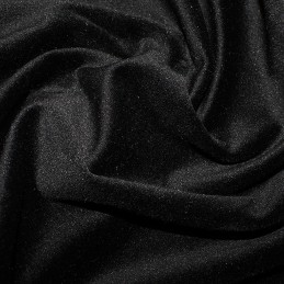 Polyester High Velvet Fabric Plain Costume Dressmaking Eveningwear 150cm Wide black