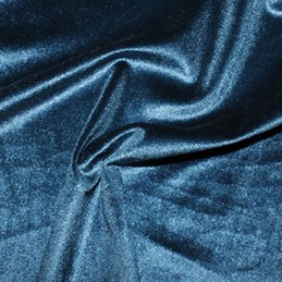 Plain Velour Velvet Fabric Spandex Stretch Luxurious 150cm wide teal