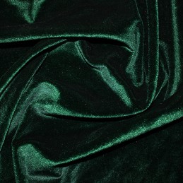 Plain Velour Velvet Fabric Spandex Stretch Luxurious 150cm wide forest