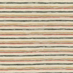 Yarn Dyed Knitted Stripe Fabric John Louden Striped Material 150cm Wide cream