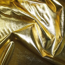 Emperor Foil Coated Fabric Viscose Non-Stretch Metallic Dressmaking 135cm Wide gold