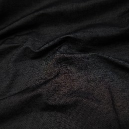 Yarn Dyed Stretch Denim Fabric Plain Material Dressmaking Upholstery 140cm Wide black