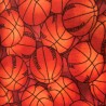 Polar Fleece Anti Pil Fabric Bunched Basket Balls Sport 150cm Wide
