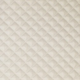 PU Quilted Fabric Outdoor Material Polyester Bag Making Upholstery 145cm Wide ivory