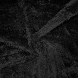 Plain Toy Fur Fabric Short Pile Faux Fur Supersoft Toys Costumes 150cm Wide Black