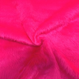 Plain Toy Fur Fabric Short Pile Faux Fur Supersoft Toys Costumes 150cm Wide Cerise