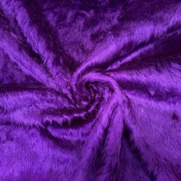 Plain Toy Fur Fabric Short Pile Faux Fur Supersoft Toys Costumes 150cm Wide Purple