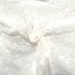 Plain Toy Fur Fabric Short Pile Faux Fur Supersoft Toys Costumes 150cm Wide White