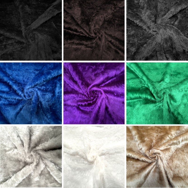 Plain Toy Fur Fabric Short Pile Faux Fur Supersoft Toys Costumes 150cm Wide