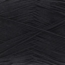 King Cole 100g Cotton Socks 4 Ply Yarn 4769 Black