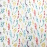 SALE 100% Cotton Fabric Watercolour Look Floral Stems Flowers Willow Way