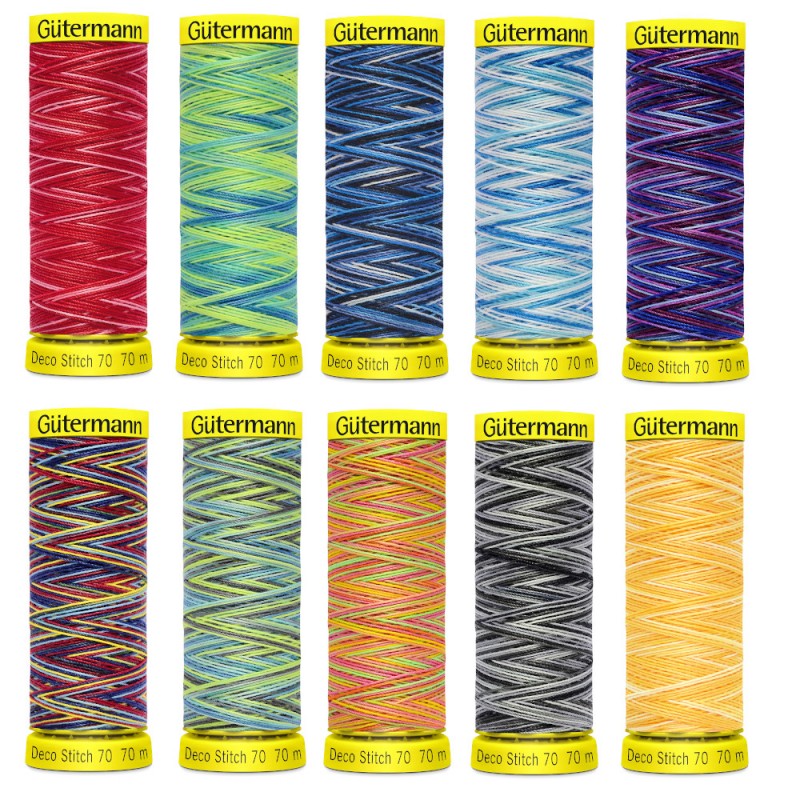 Gutermann Deco Stitch 70 Multicolour Thread – 70m Decorative Thread
