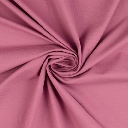 Cotton Rich Plain Jersey Fabric Soft Dressmaking Stretch Material 150cm Wide rose