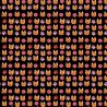 100% Cotton Fabric Dear Stella Cat Emoji Faces Cats Kittens Paw Print Emoji